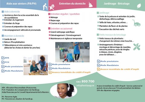 Venez découvrir les activités d'aide à domicile proposées par HESTIA  au salon des seniors 2022 de la Réunion 974